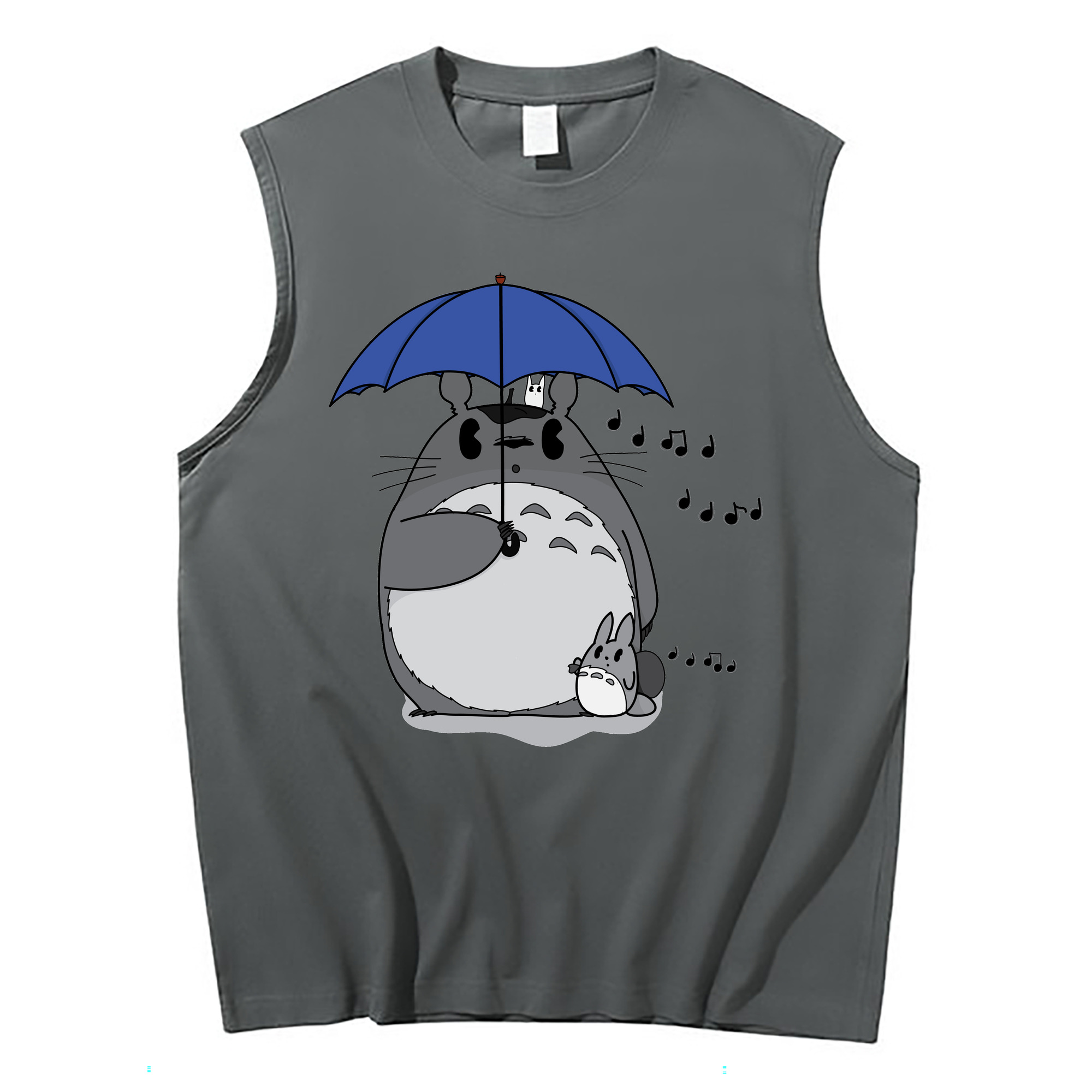 （画像用） となりのトトロ 草壁メイ 草壁サツキ My Neighbor Totoro Satsuki Kusakabe Mei Kusakabe コットン100％タンクトップ（フロントプリント）